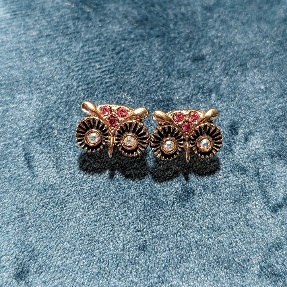 Betsey Johnson Owl Earrings